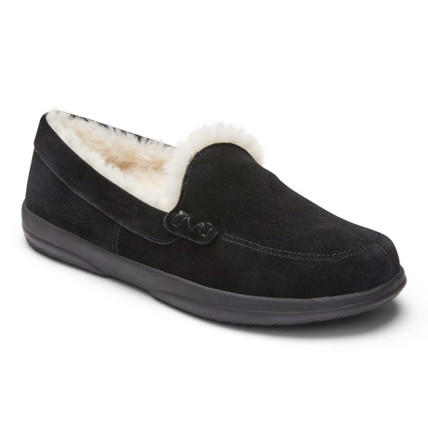 Vionic Slippers Ireland - Lynez Slipper Black - Womens Shoes In Store | XYZCO-5237